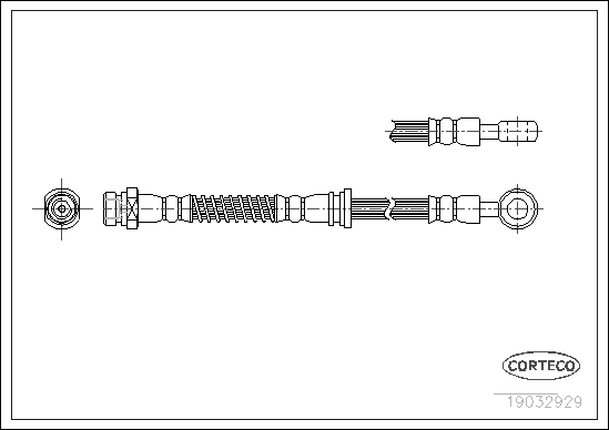 CORTECO 19032929 Flessibile del freno-Flessibile del freno-Ricambi Euro