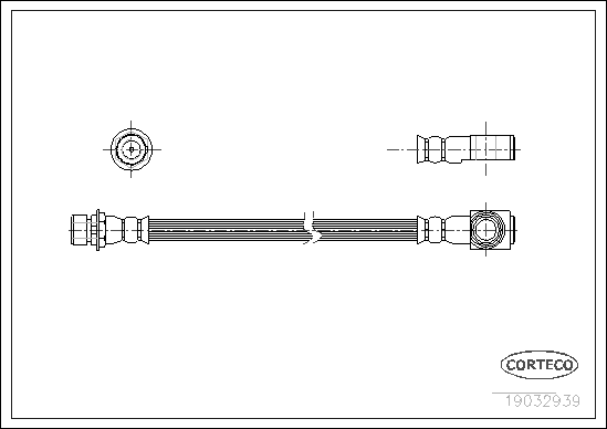 CORTECO 19032939 Flessibile del freno