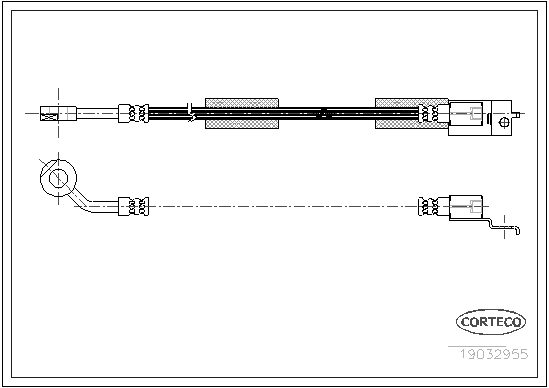 CORTECO 19032955 Flessibile del freno