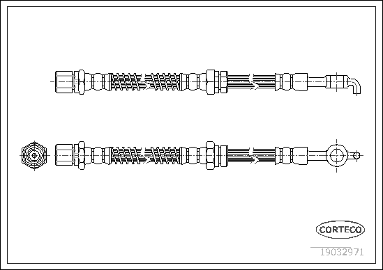 CORTECO 19032971 Flessibile del freno-Flessibile del freno-Ricambi Euro