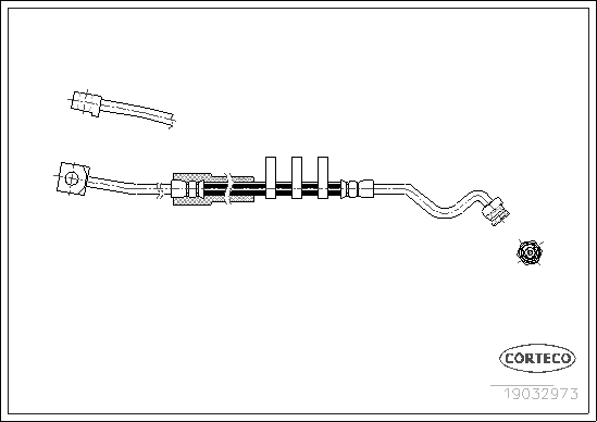 CORTECO 19032973 Flessibile del freno-Flessibile del freno-Ricambi Euro
