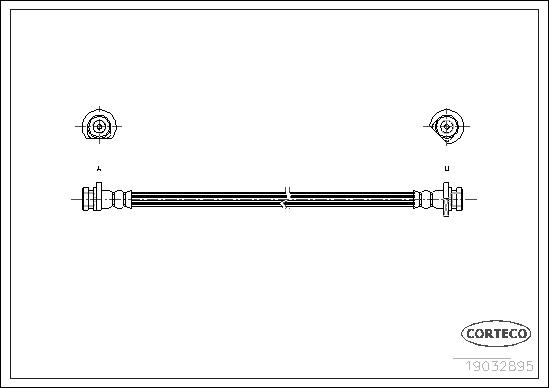 CORTECO 19032985 Flessibile del freno