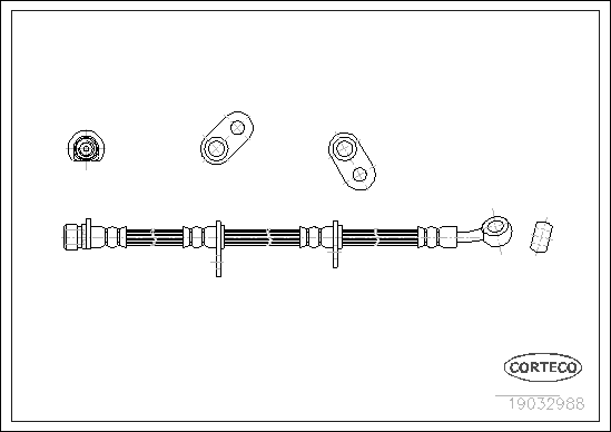 CORTECO 19032988 Flessibile del freno-Flessibile del freno-Ricambi Euro
