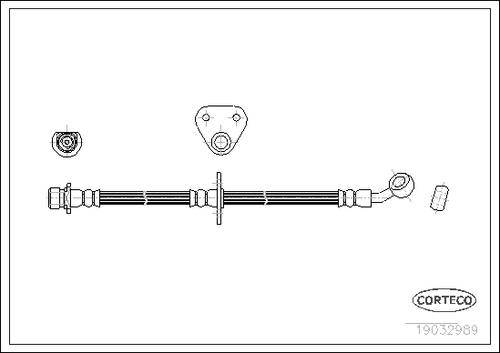 CORTECO 19032989 Flessibile del freno-Flessibile del freno-Ricambi Euro