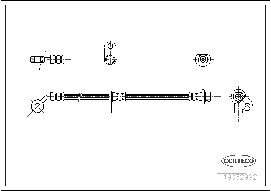 CORTECO 19032992 Flessibile del freno