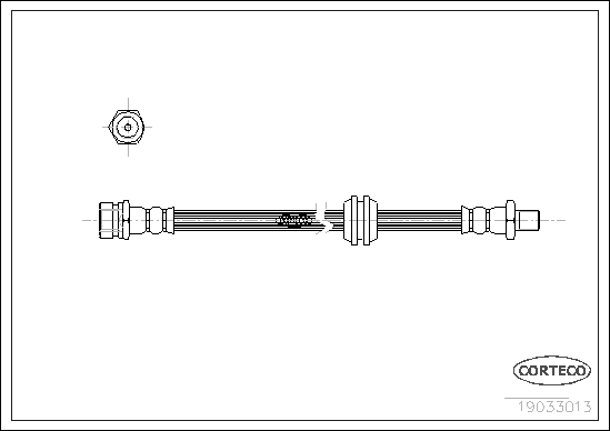 CORTECO 19033013 Flessibile del freno-Flessibile del freno-Ricambi Euro