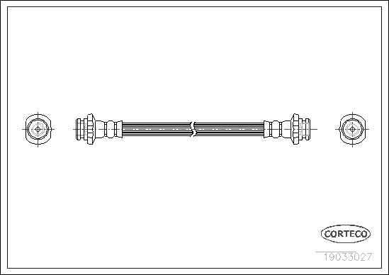 CORTECO 19033027 Flessibile del freno-Flessibile del freno-Ricambi Euro