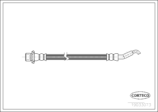 CORTECO 19033073 Flessibile del freno-Flessibile del freno-Ricambi Euro