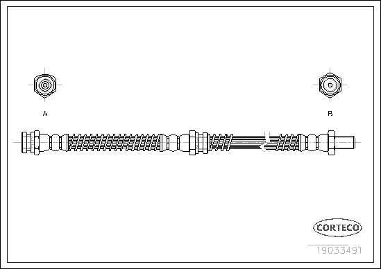 CORTECO 19033491 Flessibile del freno-Flessibile del freno-Ricambi Euro