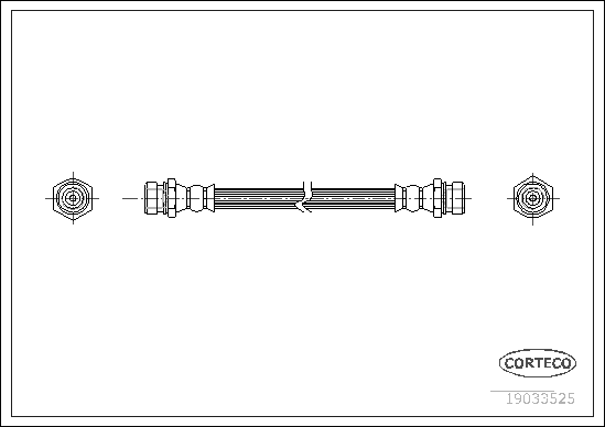 CORTECO 19033525 Flessibile del freno