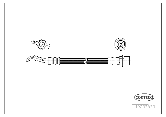CORTECO 19033530 Flessibile del freno-Flessibile del freno-Ricambi Euro
