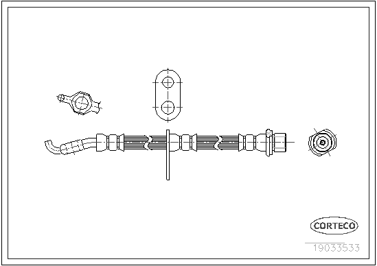 CORTECO 19033533 Flessibile del freno
