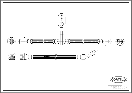 CORTECO 19033537 Flessibile del freno