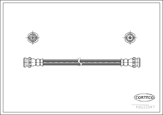 CORTECO 19033547 Flessibile del freno-Flessibile del freno-Ricambi Euro