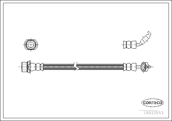 CORTECO 19033553 Flessibile del freno