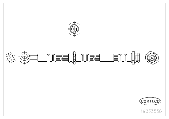 CORTECO 19033558 Flessibile del freno