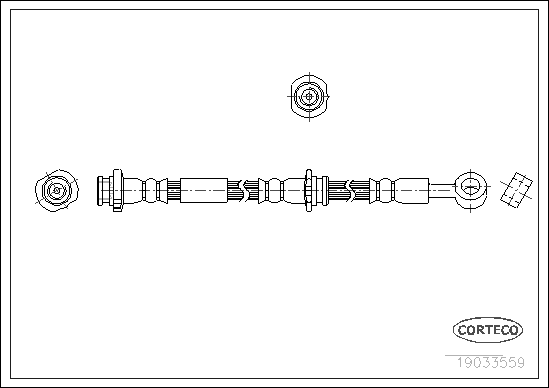 CORTECO 19033559 Flessibile del freno-Flessibile del freno-Ricambi Euro