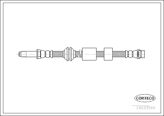 CORTECO 19033568 Flessibile del freno-Flessibile del freno-Ricambi Euro