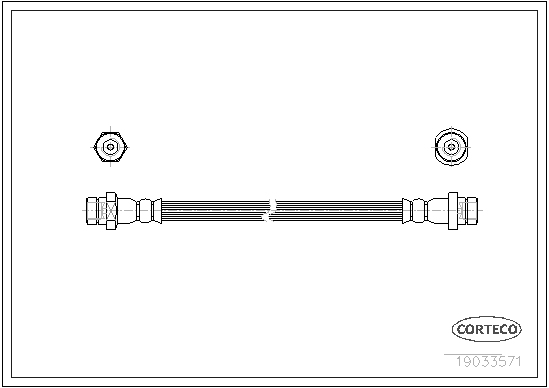 CORTECO 19033571 Flessibile del freno-Flessibile del freno-Ricambi Euro