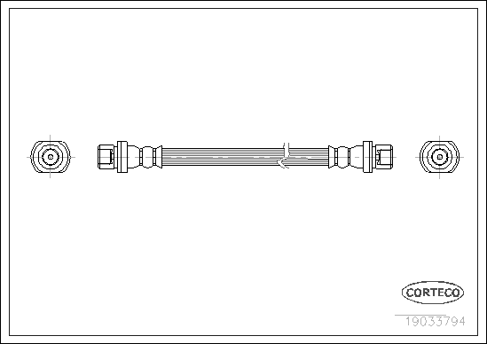 CORTECO 19033794 Flessibile del freno-Flessibile del freno-Ricambi Euro