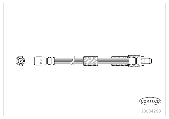 CORTECO 19034260 Flessibile del freno-Flessibile del freno-Ricambi Euro