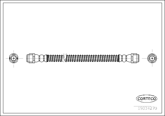 CORTECO 19034270 Flessibile del freno-Flessibile del freno-Ricambi Euro