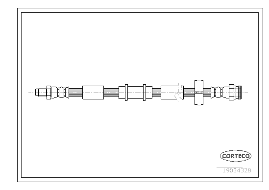 CORTECO 19034328 Flessibile del freno-Flessibile del freno-Ricambi Euro