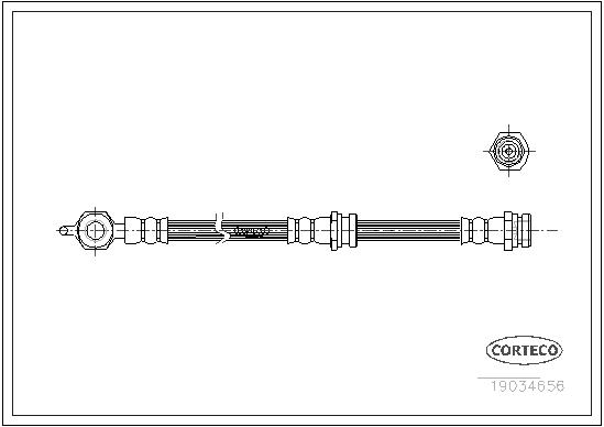 CORTECO 19034656 Flessibile del freno