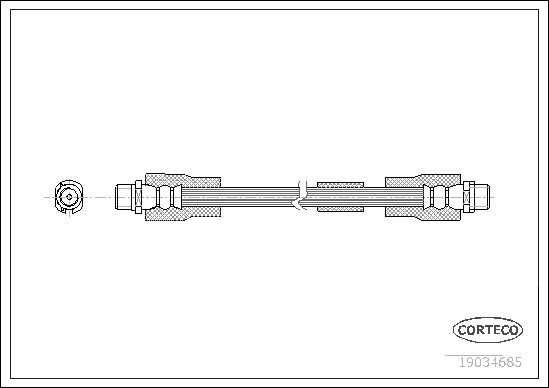 CORTECO 19034685 Flessibile del freno