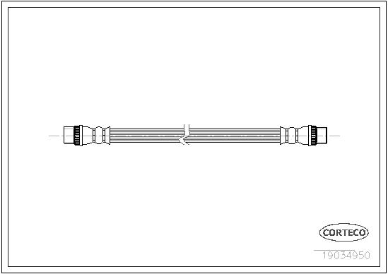 CORTECO 19034950 Flessibile del freno-Flessibile del freno-Ricambi Euro