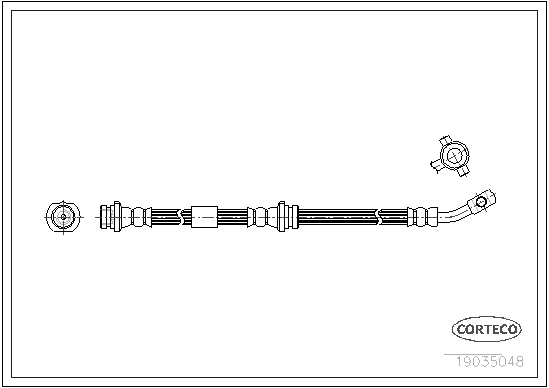 CORTECO 19035048 Flessibile del freno