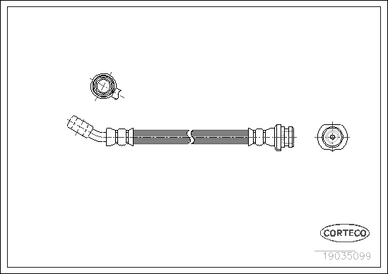 CORTECO 19035051 Flessibile del freno-Flessibile del freno-Ricambi Euro