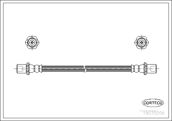 CORTECO 19035056 Flessibile del freno