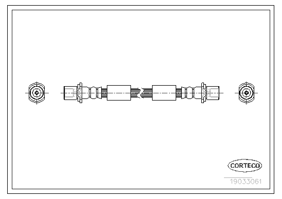CORTECO 19035061 Flessibile del freno-Flessibile del freno-Ricambi Euro