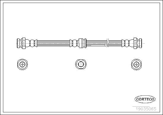 CORTECO 19035065 Flessibile del freno