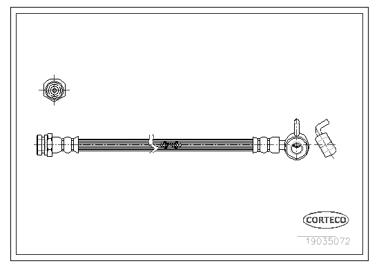 CORTECO 19035072 Flessibile del freno-Flessibile del freno-Ricambi Euro