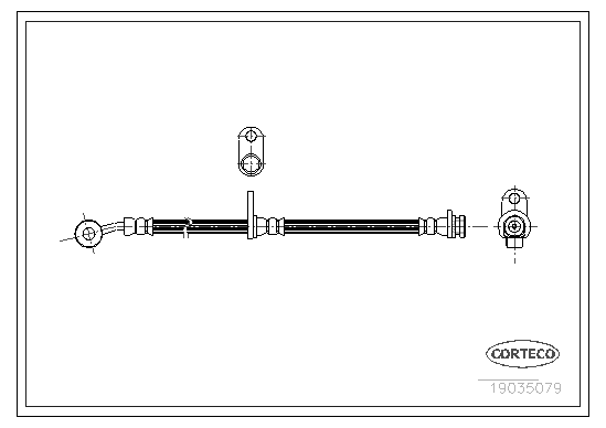 CORTECO 19035079 Flessibile del freno