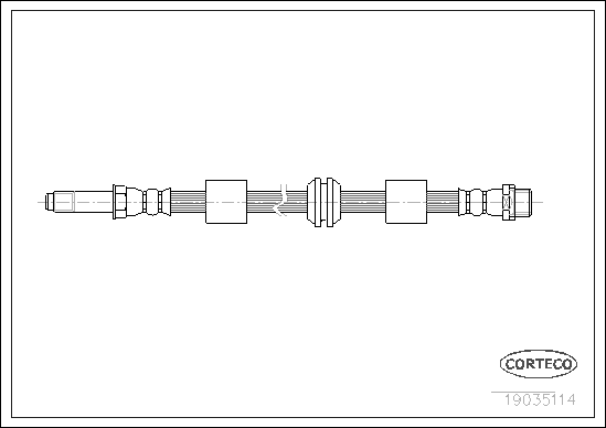 CORTECO 19035114 Flessibile del freno-Flessibile del freno-Ricambi Euro