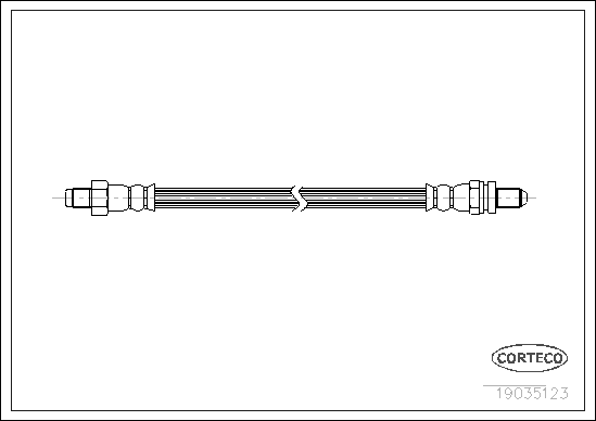 CORTECO 19035123 Flessibile del freno-Flessibile del freno-Ricambi Euro