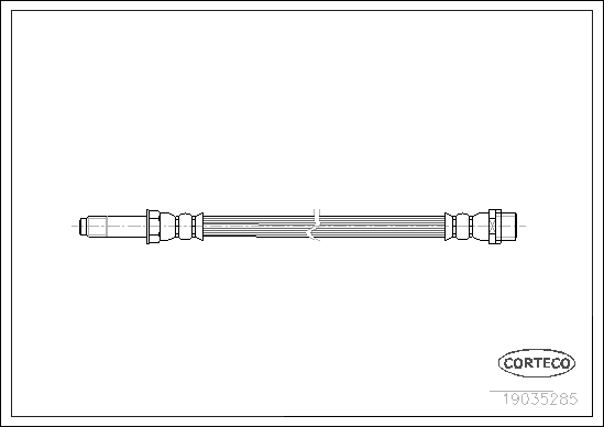 CORTECO 19035285 Flessibile del freno-Flessibile del freno-Ricambi Euro