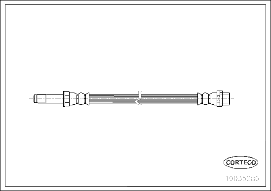 CORTECO 19035286 Flessibile del freno