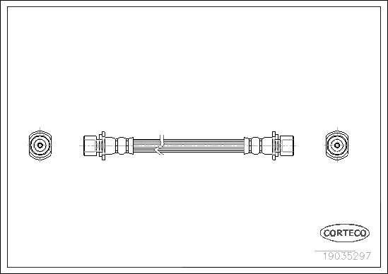 CORTECO 19035297 Flessibile del freno-Flessibile del freno-Ricambi Euro