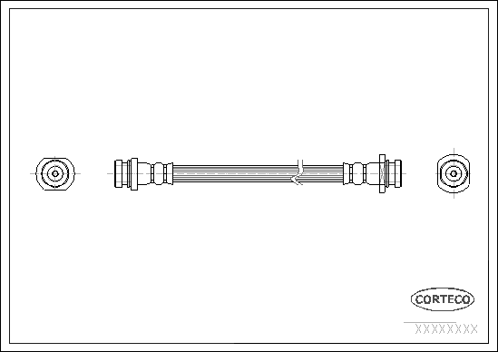 CORTECO 19035301 Flessibile del freno