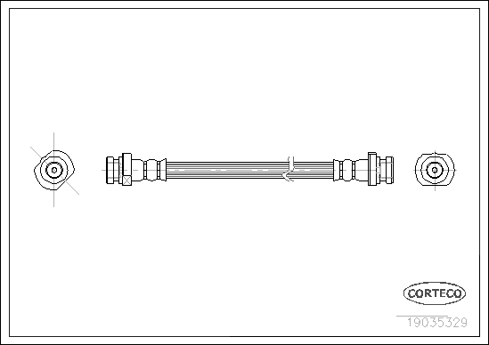 CORTECO 19035329 Flessibile del freno