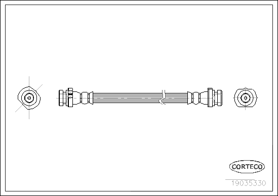 CORTECO 19035330 Flessibile del freno-Flessibile del freno-Ricambi Euro