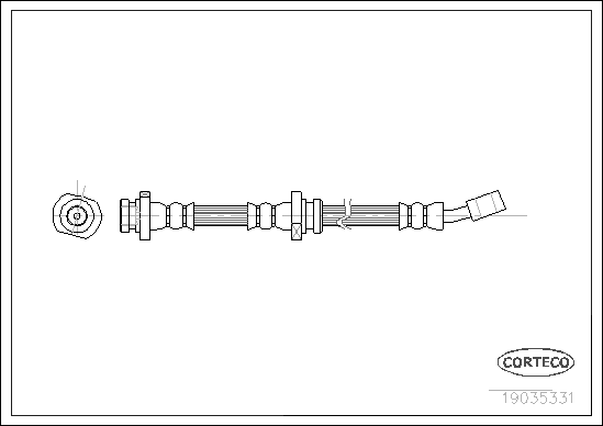 CORTECO 19035331 Flessibile del freno-Flessibile del freno-Ricambi Euro