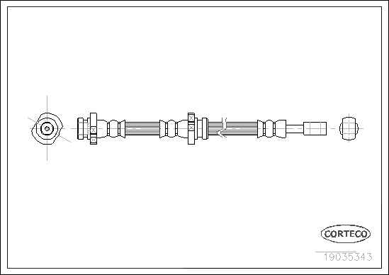 CORTECO 19035343 Flessibile del freno