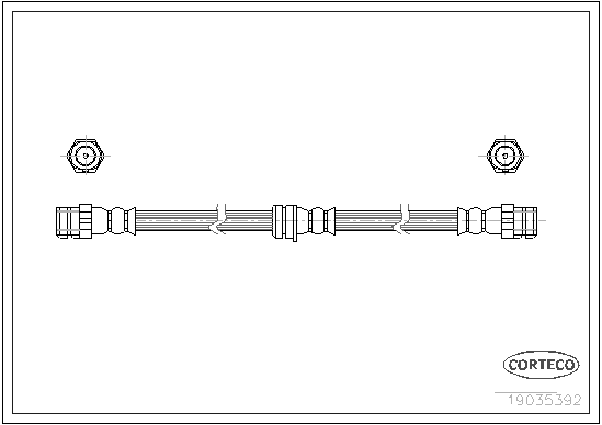 CORTECO 19035392 Flessibile del freno