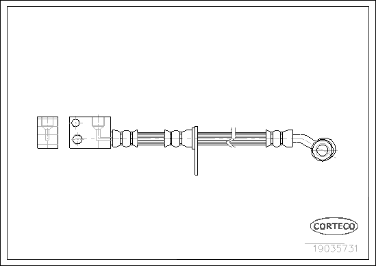 CORTECO 19035731 Flessibile del freno-Flessibile del freno-Ricambi Euro