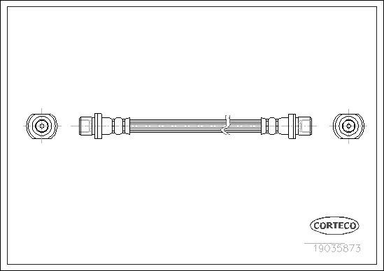 CORTECO 19035873 Flessibile del freno-Flessibile del freno-Ricambi Euro